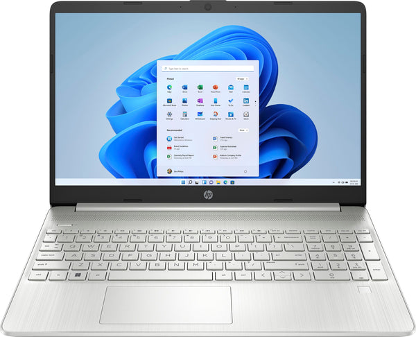 HP 15-ef2033dx 15.6" HD Notebook - AMD Ryzen 3 5300U 2.6GHz - 8GB RAM - 256GB PCIe SSD - Webcam - Windows 11 Home in S Mode - Natural Silver