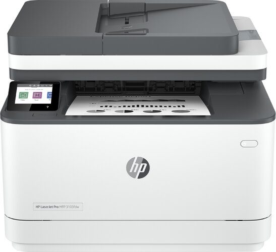 HP LaserJet Pro MFP 3103fdw - Wolf Pro Security Edition - multifunction printer B/W-laser-Legal (216 x 356 mm) (original)-A4/Legal (media)-up to 35 ppm (copying)-up to 35 ppm (printing)-250 sheets-33.6 Kbps-USB 2.0, LAN, Wi-Fi(n), Bluetooth