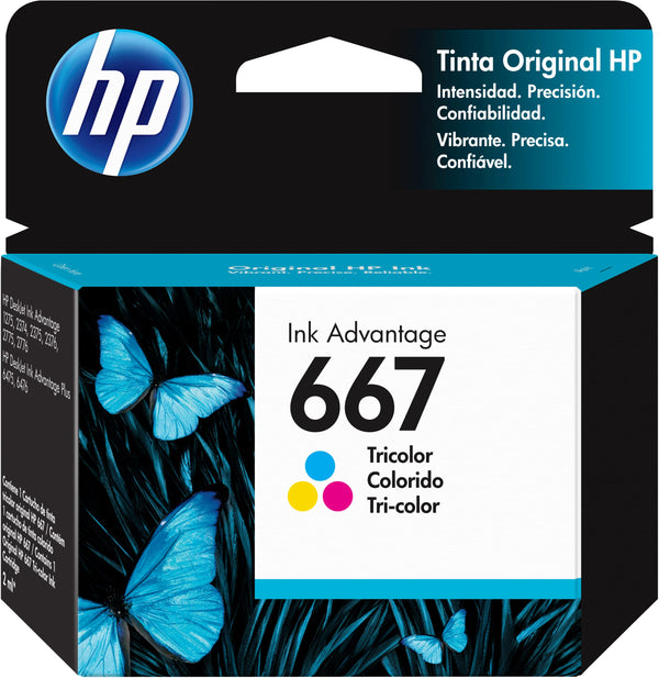 HP Cartucho de Tinta 667 Tricolor Ink Advantage Original