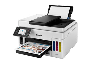 Canon MAXIFY GX6010 - Multifunction printer - colorink-jet-refillable- up to 22.2 ppm (copying)-up to 45 ppm (printing)-350 sheets-USB 2.0, LAN, Wi-Fi(n), USB host