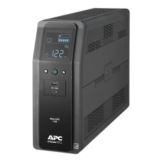 APC Back-UPS Pro BR1100M2-LM - UPS - AC 120 V 600 Watt-1100 VA-USB-output connectors: 10-black