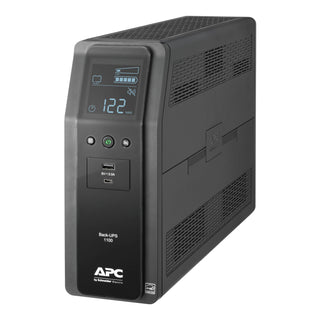 APC Back-UPS Pro BR1100M2-LM - UPS - AC 120 V 600 Watt - 1100 VA - USB - Conectores de salida: 10 - Negro