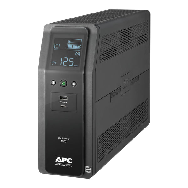 APC Back-UPS Pro BR1350M2-LM - UPS - AC 120 V 810 Watt - 1350 VA - USB - Conectores de salida: 10 - Negro