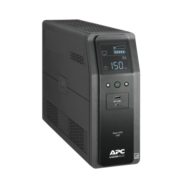 APC Back-UPS Pro BR1500M2-LM - UPS - AC 120 V 900 Watt - 1500 VA - USB - Conectores de salida: 10 - Negro