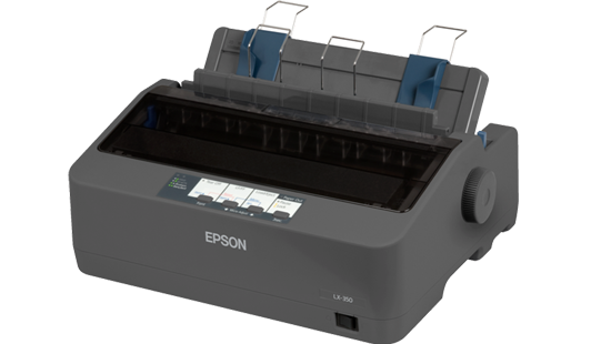 Epson LX 350 Printer monochrome dot-matrix-9 pin-up to 357 char/sec-parallel, USB, serial