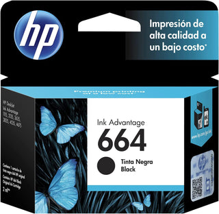 HP Cartucho de Tinta 664 Negra Original