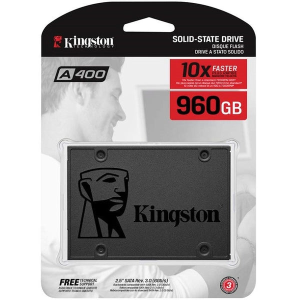 Kingston A400 SSD 960 GB Interno-2.5" SATA 6Gb/s