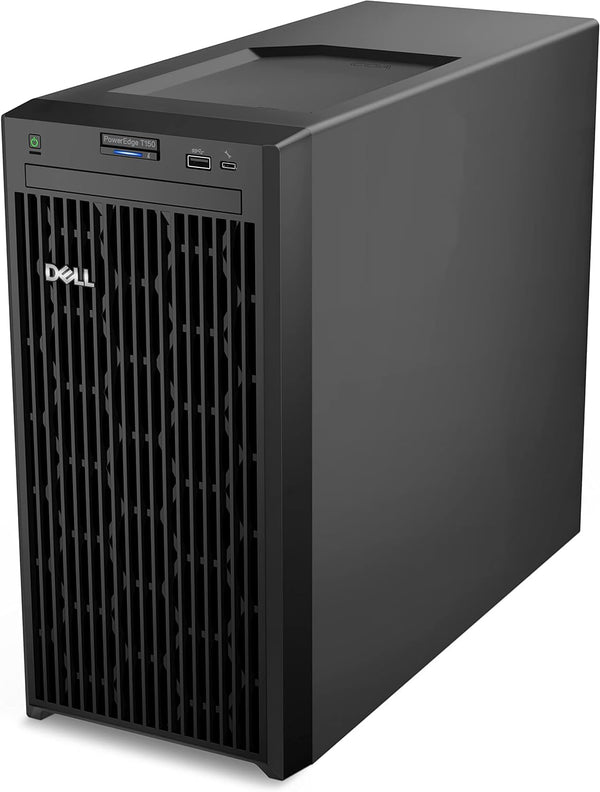 Servidor Dell Power Edge T150 Intel Xeon E-2324G/16 GB/unidad HDD/DVD de 1 TB/iDRAC9 básico/1 año básico