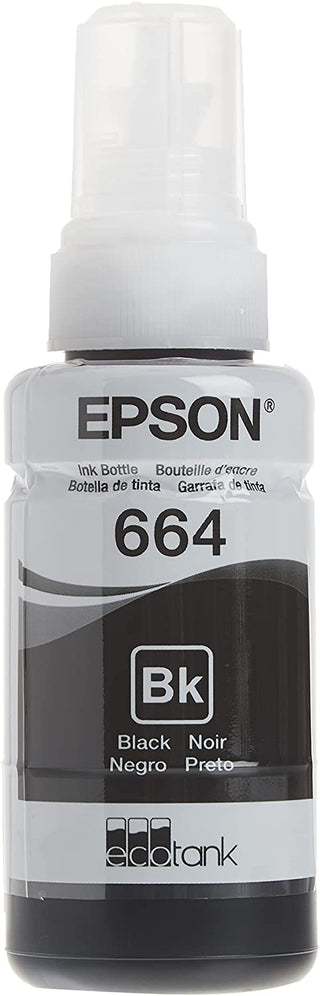 Epson Botella de Tinta T664 / T664120 AL / Negro / 4000 páginas / EcoTank